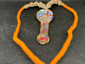 Glass PIPE Hemp Necklace